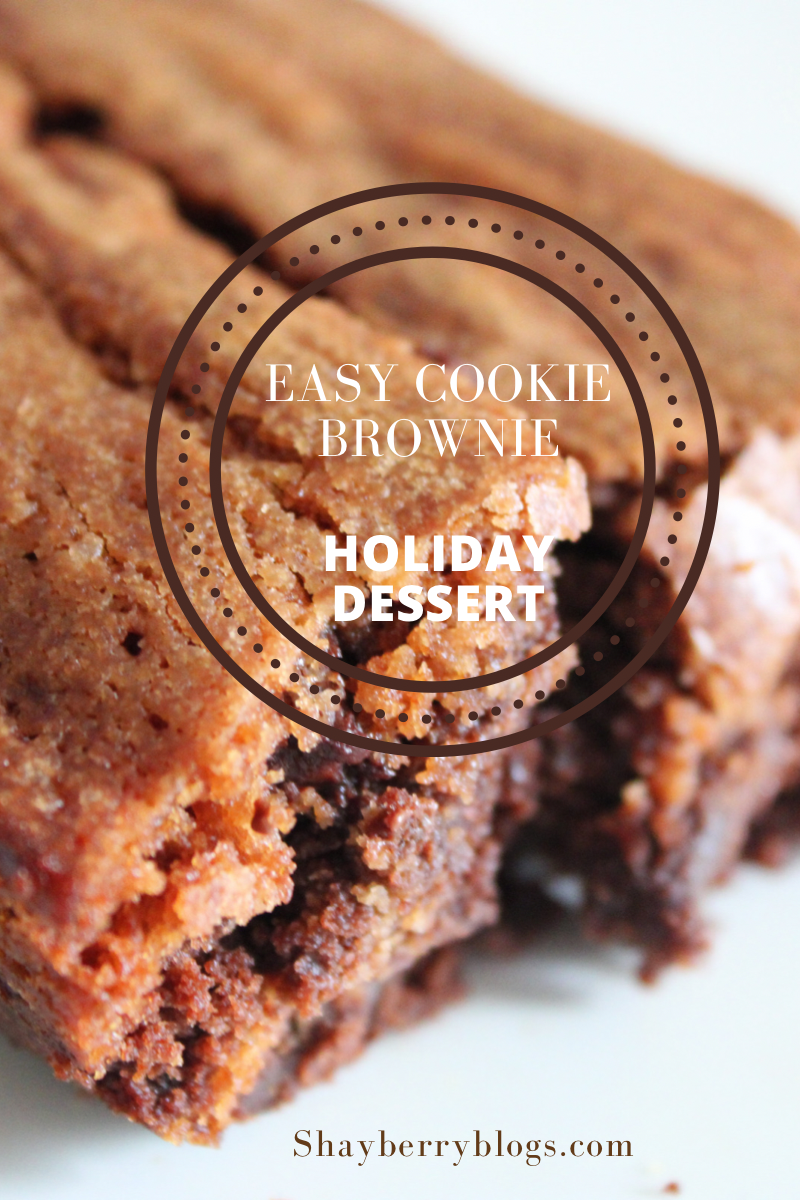 Holiday Dessert- Betty Crocker Cookie Brownies